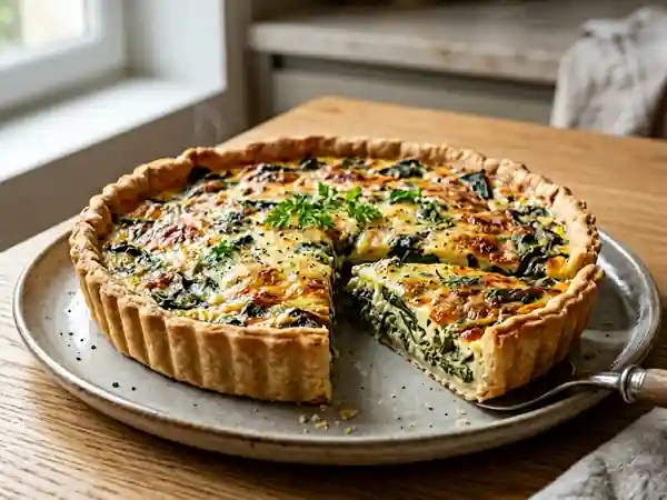 Tarte croustillante à l'oseille fondante - Photo de présentation