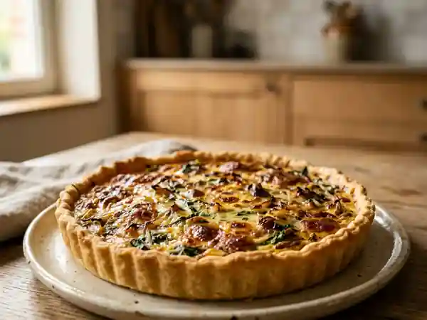 Tarte al'djote crémeuse et corsée - Photo de présentation