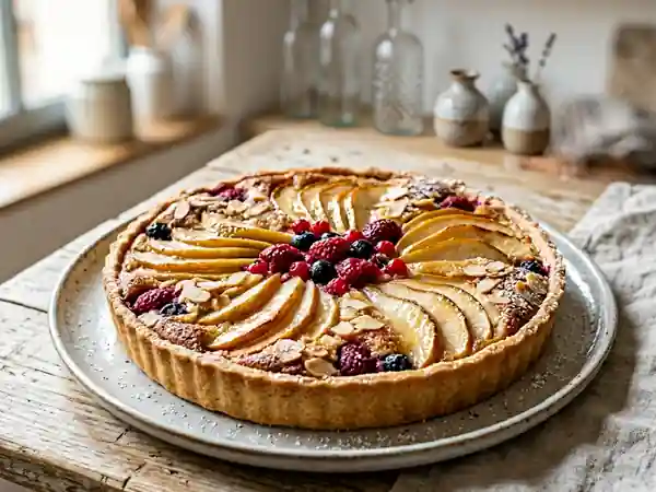 Tarte Amandine Fondante aux Fruits du Verger - Photo de présentation