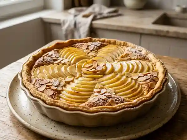 Tarte amandine aux poires fondante et gourmande - Photo de présentation
