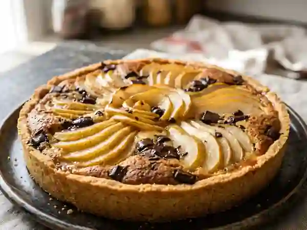 Tarte Amandine Poire Chocolat Fondante - Photo de présentation