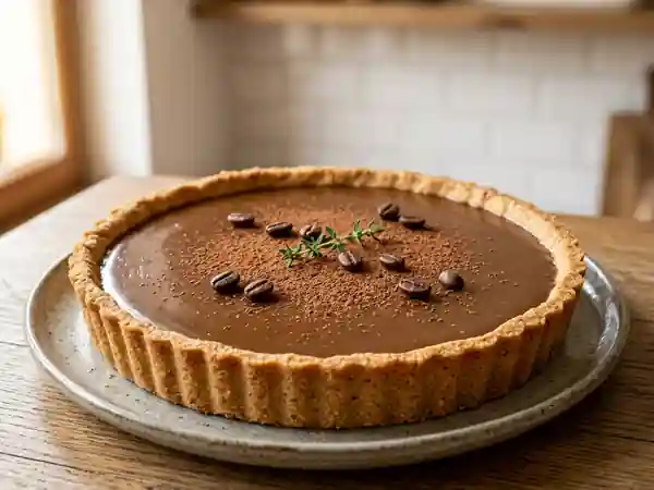 Tarte fondante au café intense - Photo de présentation