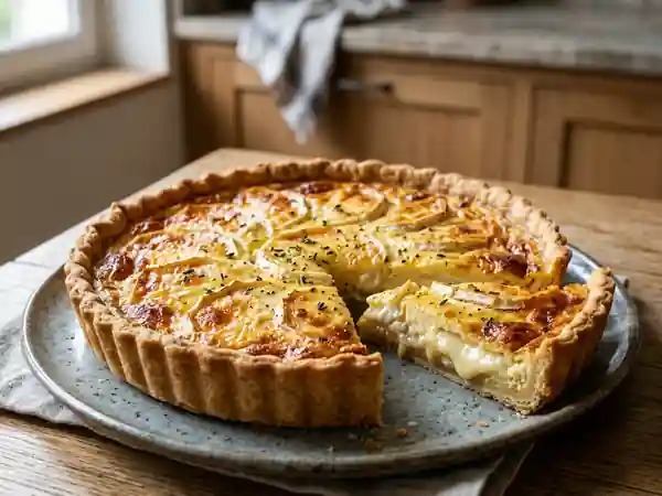 Tarte au Chavignol fondante et savoureuse - Photo de présentation