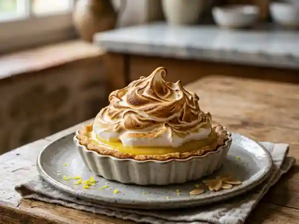 Tarte citron meringuée amandine fondante - Photo de présentation