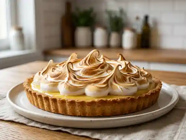 Tarte citron meringuée acidulée et fondante - Photo de présentation