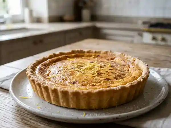 Tarte au fromage blanc onctueuse au kirsch - Photo de présentation