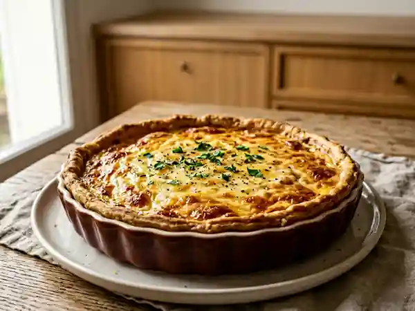Tarte au fromage suisse traditionnelle et savoureuse - Photo de présentation