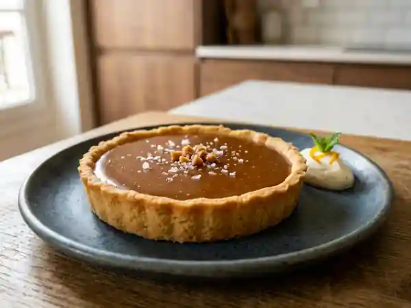 Tarte au Fudge Écossaise au Caramel Dur - Photo de présentation