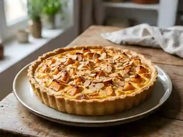 Tarte au melon juteux et aux amandes - Photo de présentation