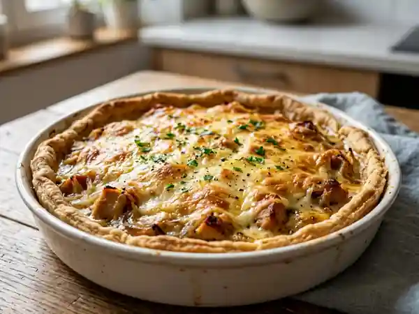 Tarte au poulet facile et savoureuse - Photo de présentation