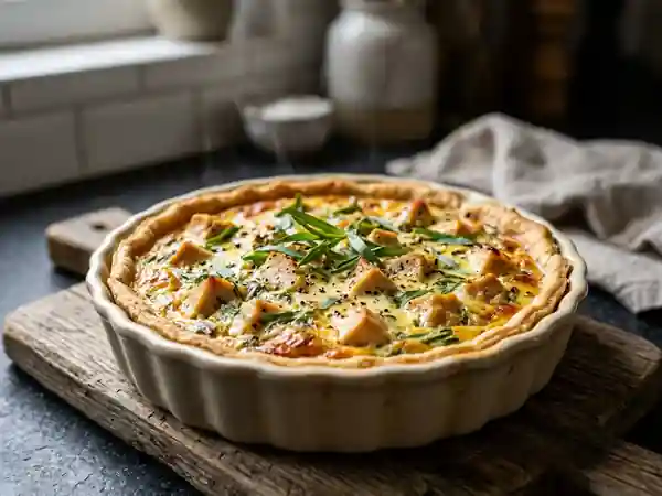 Tarte Croustillante au Poulet et Estragon - Photo de présentation