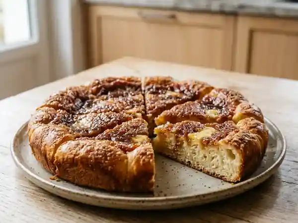 Pagnon borain : tarte au sucre moelleuse et dorée - Photo de présentation
