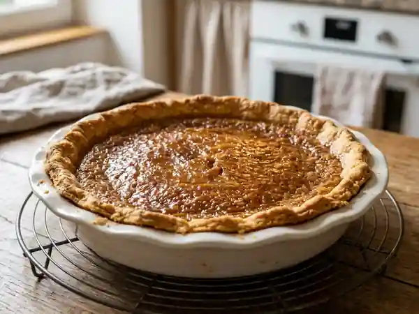 Tarte au sucre fondante et crémeuse - Photo de présentation