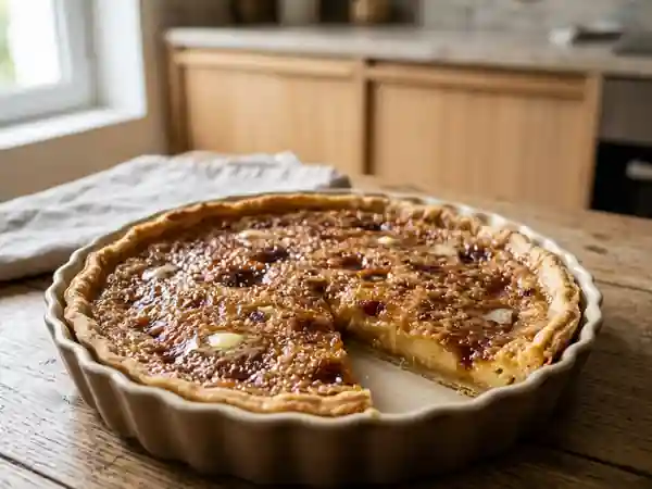 Tarte au sucre crousti-fondante - Photo de présentation