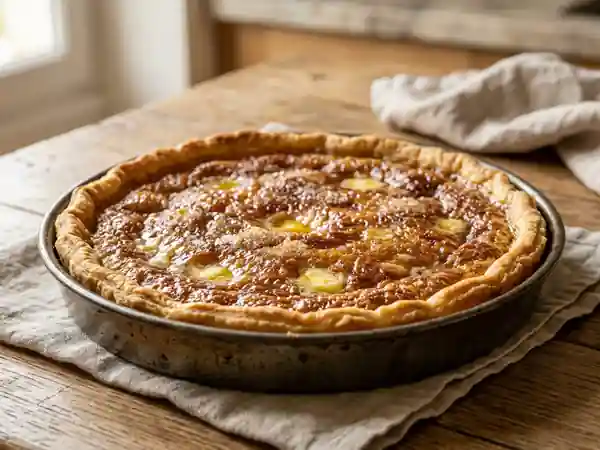 Tarte au sucre crousti-fondante - Photo de présentation