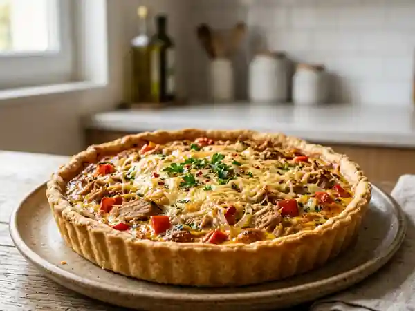 Tarte au thon créole savoureuse et parfumée - Photo de présentation