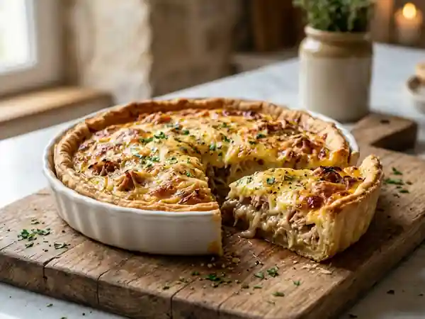 Tarte au thon fondante et savoureuse - Photo de présentation