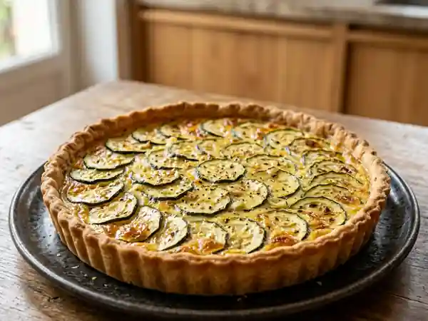 Tarte aux courgettes fondante et savoureuse - Photo de présentation