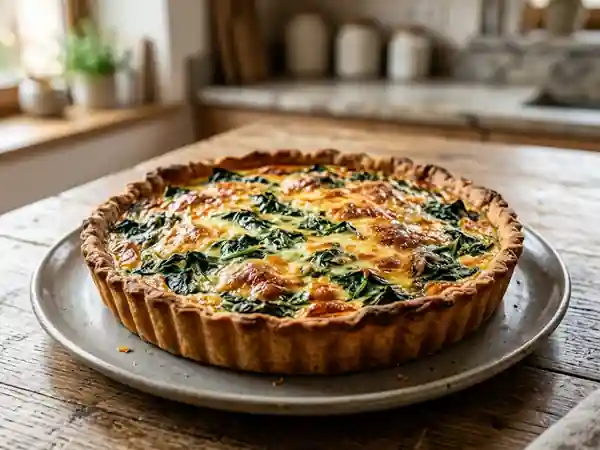 Tarte aux épinards maison : recette facile et savoureuse - Photo de présentation