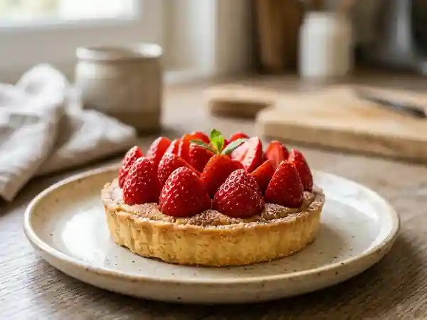 Tarte aux fraises et crème d'amandes : dessert gourmand et facile - Photo de présentation