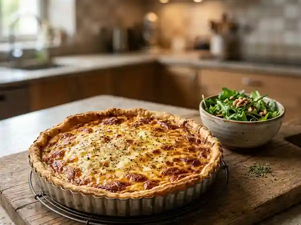 Tarte onctueuse au Comté et Emmental - Photo de présentation