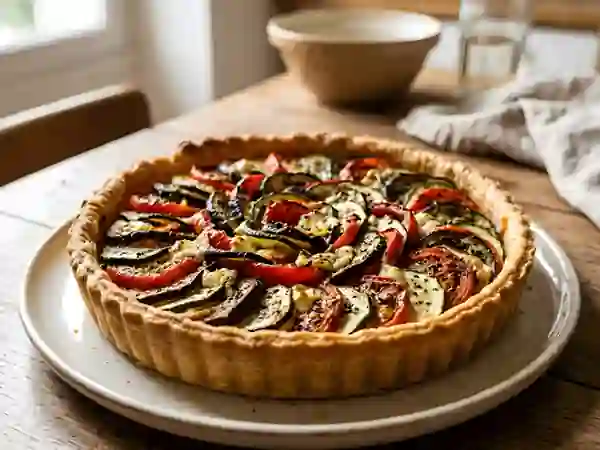 Tarte aux Légumes du Soleil et Chèvre Fondant - Photo de présentation