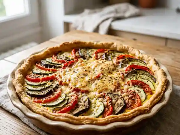 Tarte fondante aux légumes du soleil - Photo de présentation