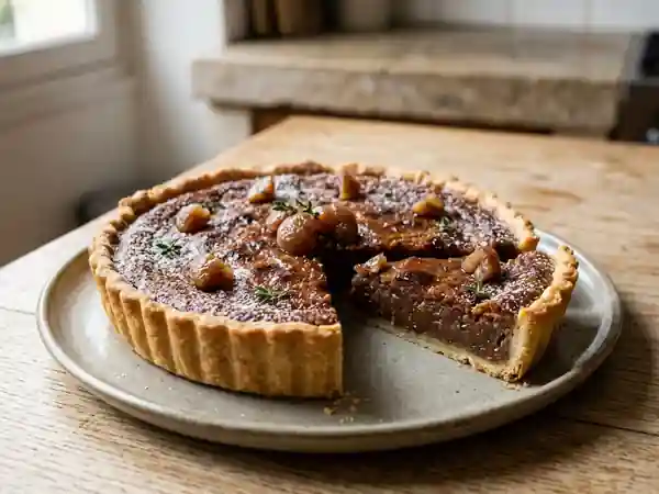 Tarte aux marrons sucrée fondante et gourmande - Photo de présentation