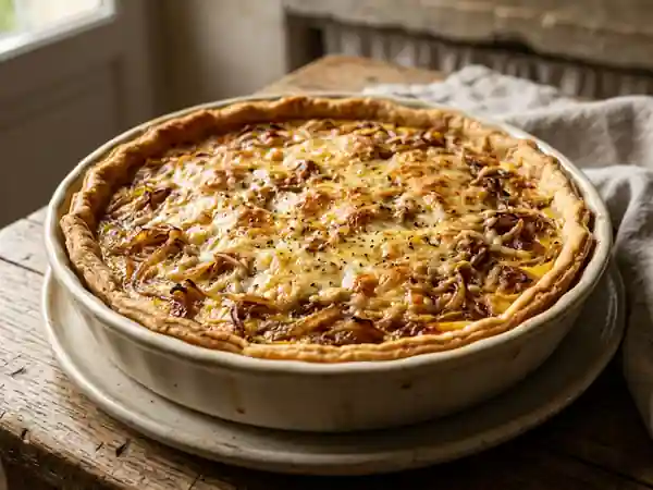 Tarte aux oignons fondante et savoureuse à ma façon - Photo de présentation