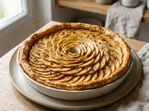 Tarte aux Pommes Fondantes au Miel et Thym - Photo de présentation