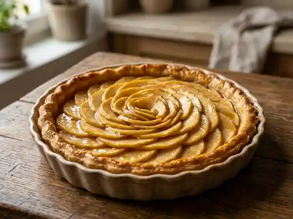 Tarte aux pommes à la vanille : recette gourmande et facile - Photo de présentation