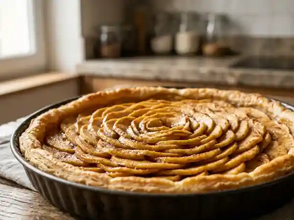 Tarte aux pommes rustique et gourmande - Photo de présentation