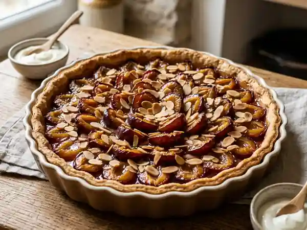 Tarte aux prunes facile et rapide à préparer - Photo de présentation