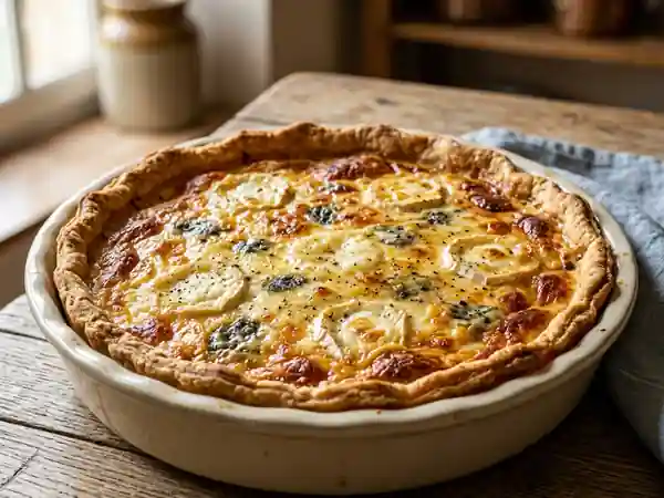 Tarte aux Quatre Fromages Fondante et Savoureuse - Photo de présentation