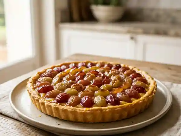 Tarte aux raisins fondante et gourmande - Photo de présentation