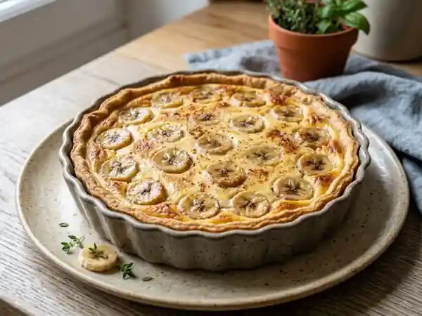 Tarte Banane Crémeuse au Fromage Blanc - Photo de présentation