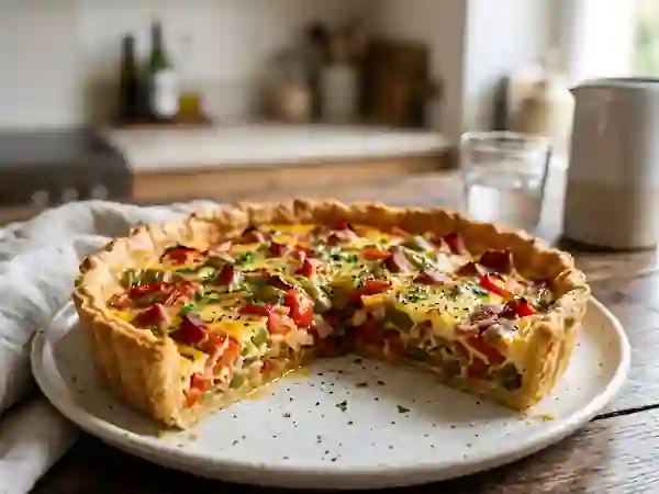 Tarte basquaise fondante au jambon de Bayonne - Photo de présentation