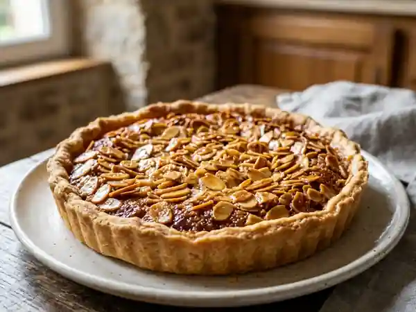 Tarte Cassonade Fondante et Amandes Croquantes - Photo de présentation