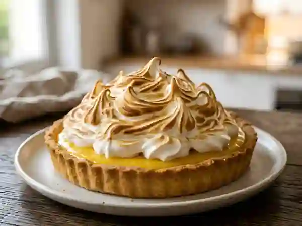 Tarte citron meringuée fondante et acidulée - Photo de présentation