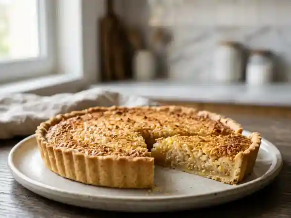 Tarte Congolaise Fondante au Noix de Coco et Citron - Photo de présentation