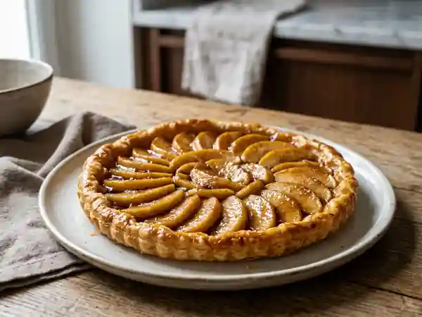 Tarte créole aux pommes fondante et parfumée - Photo de présentation