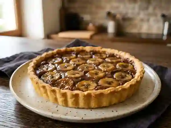 Tarte Croustillante Banane et Nutella Fondant - Photo de présentation