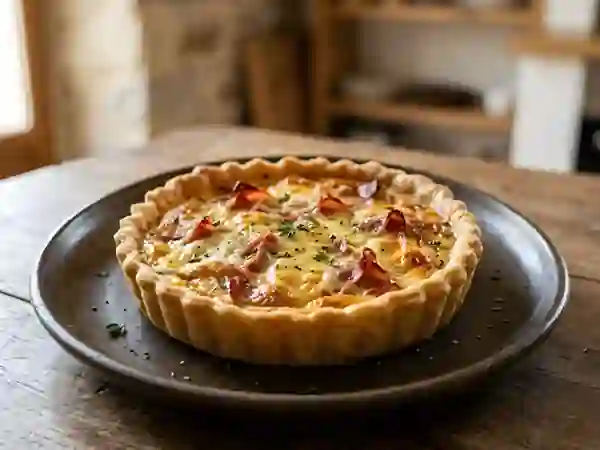 Tarte Croustillante Chèvre et Jambon de Bayonne - Photo de présentation