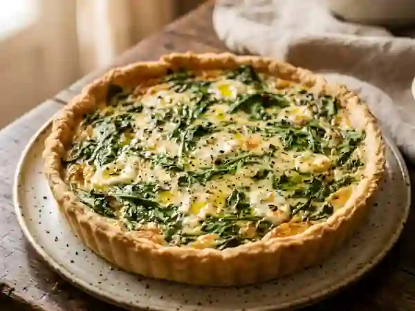 Tarte roquette et fromage frais - Photo de présentation