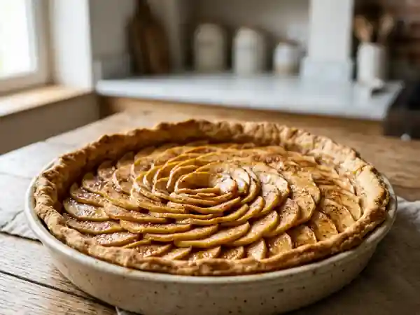 Tarte aux pommes fondantes et cannelle - Photo de présentation