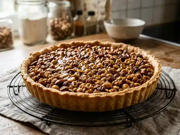 Tarte de Noël aux fruits secs fondante et parfumée - Photo de présentation
