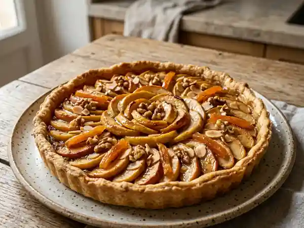 Tarte d'hiver gourmande aux fruits secs - Photo de présentation