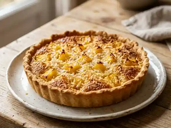 Tarte Exotique Coco et Ananas Fondant - Photo de présentation