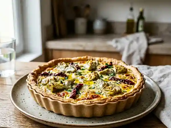 Tarte Express aux Artichauts et Tomates Séchées - Photo de présentation