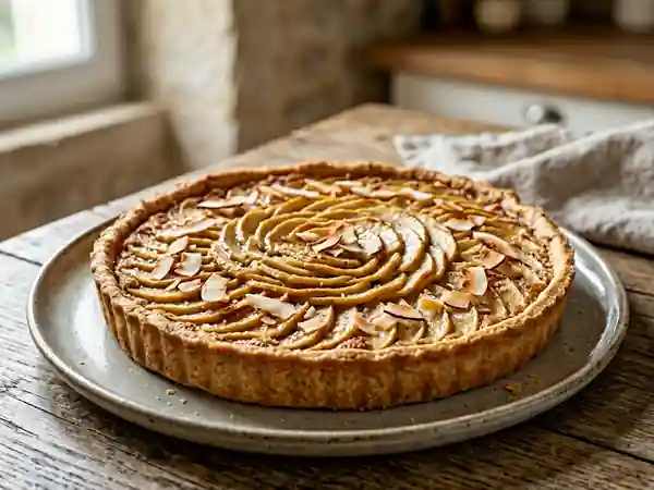 Tarte Exquise Coco et Pommes Fondantes - Photo de présentation